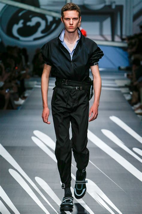 prada ss18 pants|Prada Spring 2018 Menswear Collection .